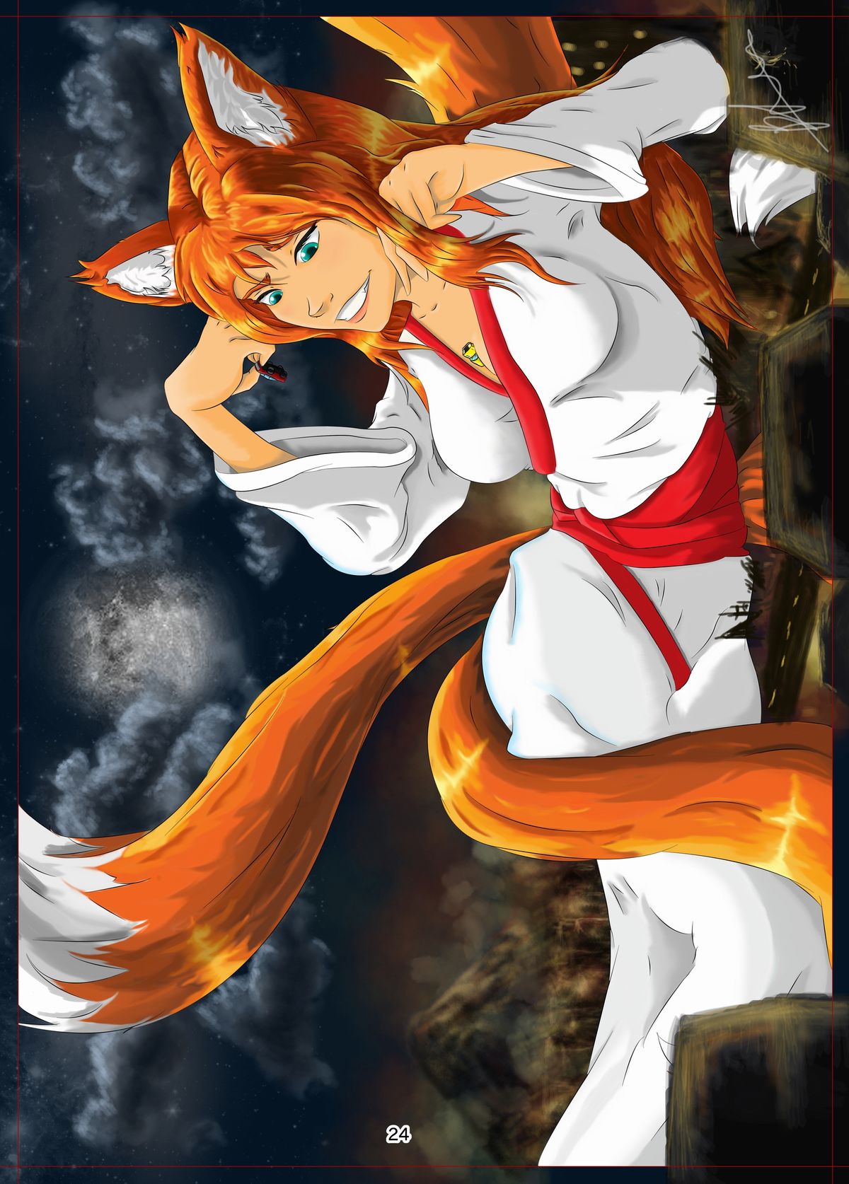 [おちこにうむ (寺田落子)] 巨狐の退屈 [DL版]