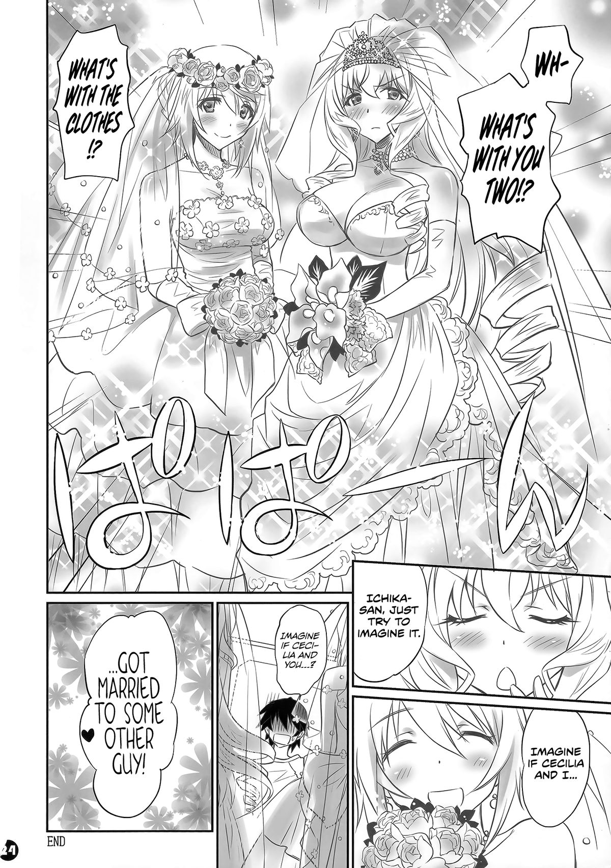 (COMIC1☆8) [Bloody Okojo (モジャコ、きゃびあ)] IMAGINE!! ~いいから想像して!!~ (IS＜インフィニット・ストラトス＞) [英訳]