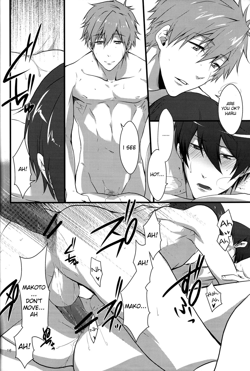 [暁光 (夜貴りお)] HAPPY DAY? (Free!) [英訳]