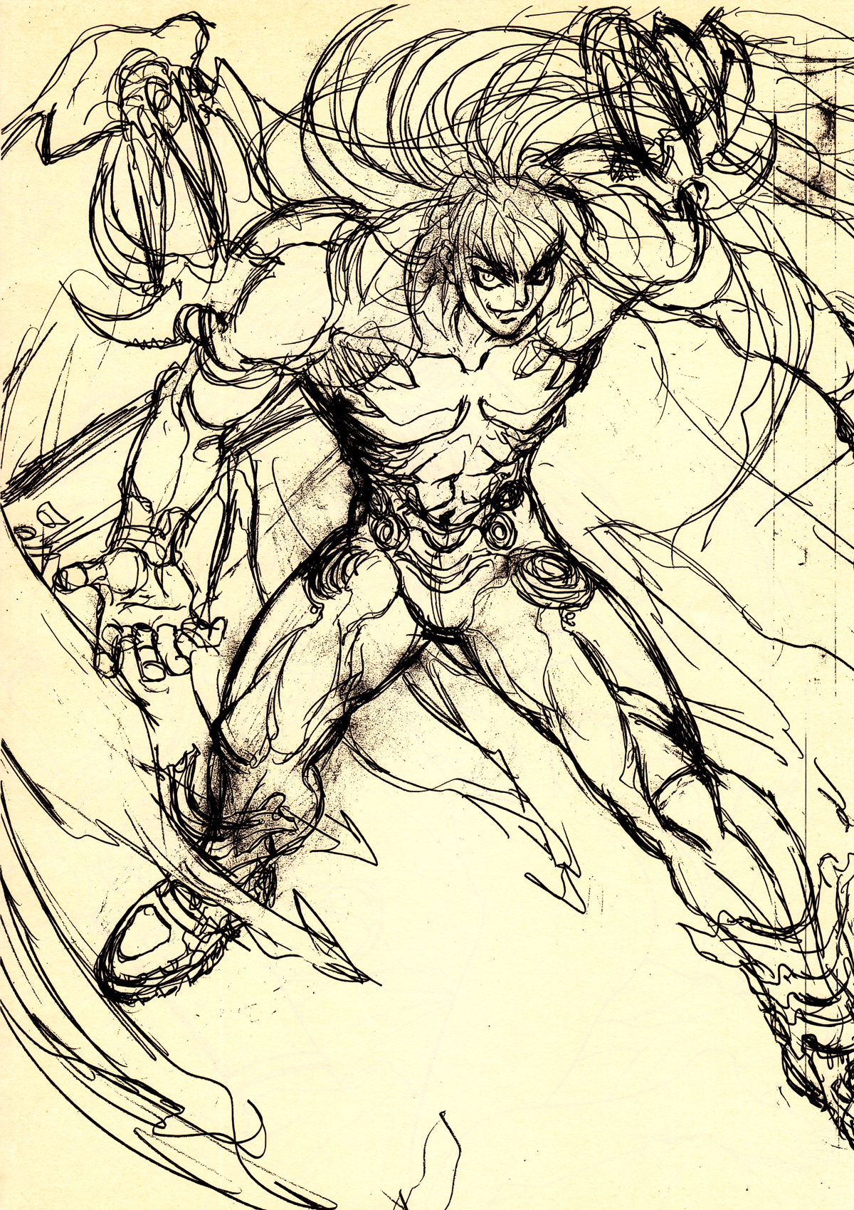 (C53) [STUDIO LOUD IN SCHOOL (萩原一至)] 下絵 (BASTARD!! -暗黒の破壊神-)