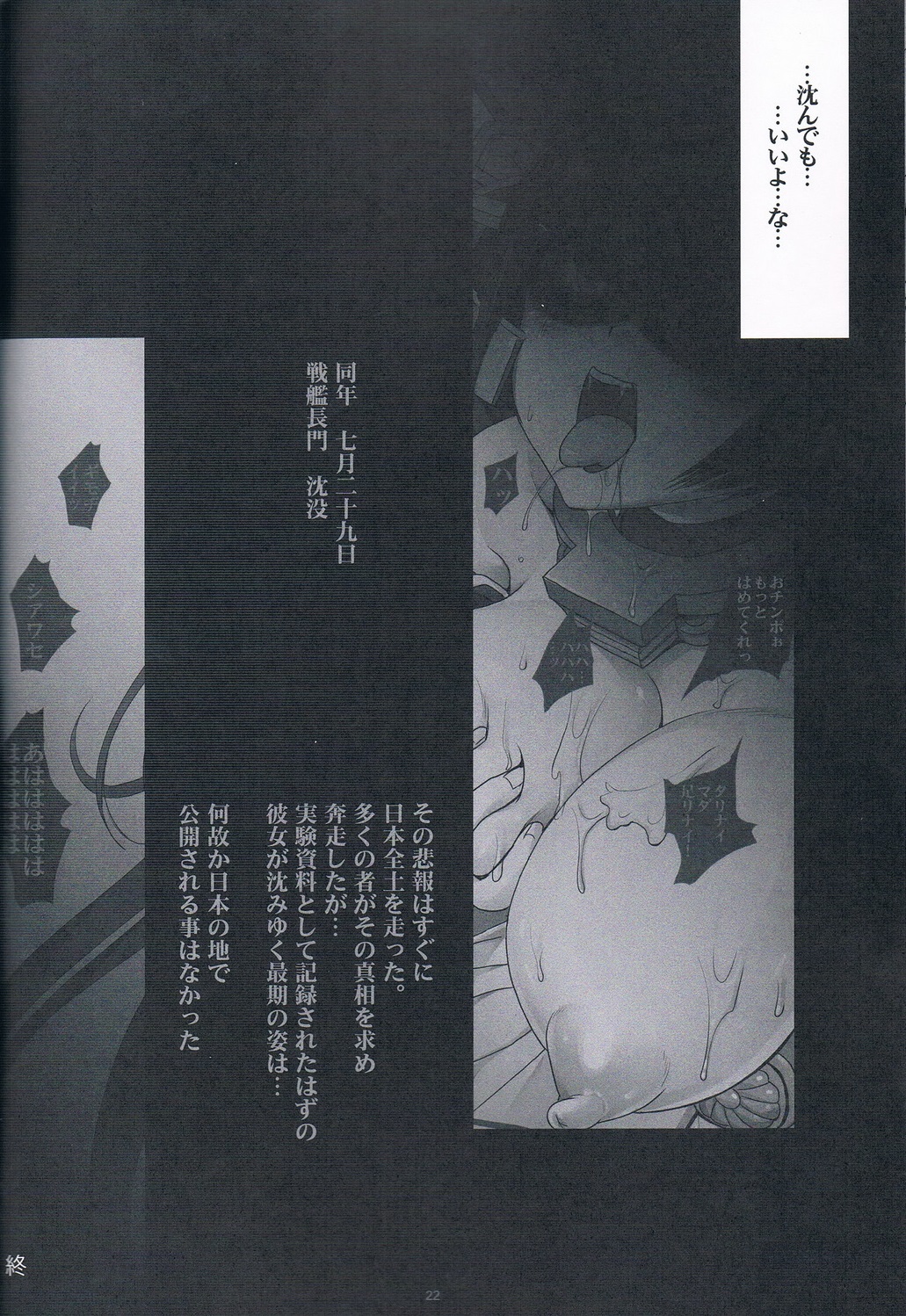 (C85) [悶亭 (悶亭姉太郎, 悶亭妹次郎)] 戦艦長門ハ 米帝ニ 接収サレリ (艦隊これくしょん -艦これ-)
