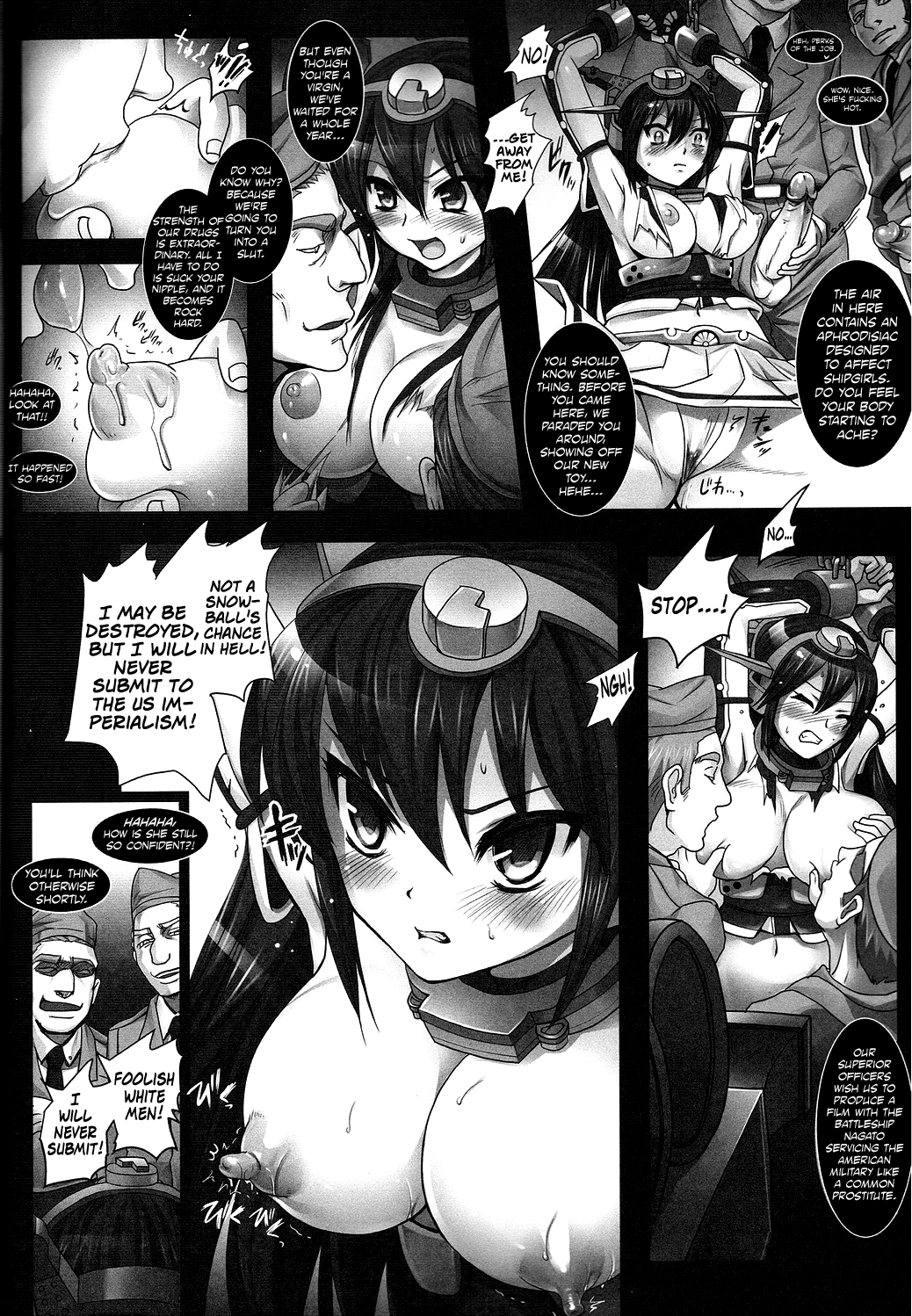 (C85) [悶亭 (悶亭姉太郎, 悶亭妹次郎)] 戦艦長門ハ 米帝ニ 接収サレリ (艦隊これくしょん -艦これ-) [英訳]