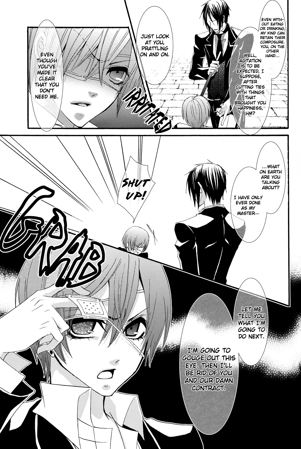 [ぴんくのこねこ (なおきち。)] Cage (黒執事) [英訳]