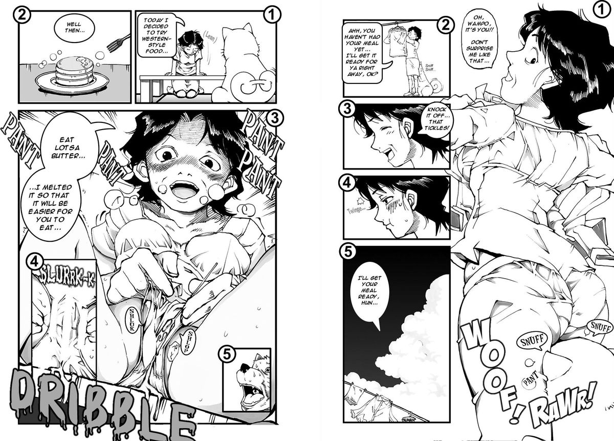 [もじゃ夫] は○めの一歩のお母さんと犬