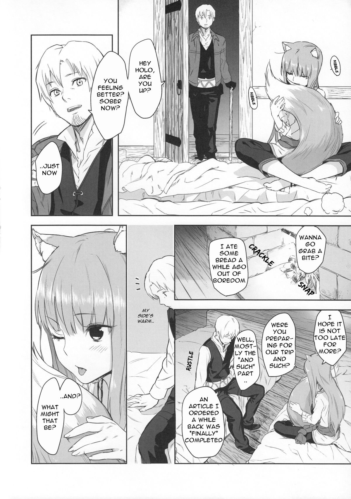 (C83) [アジサイデンデン (川上六角、小鳥遊レイ)] Harvest II (狼と香辛料) [英訳]