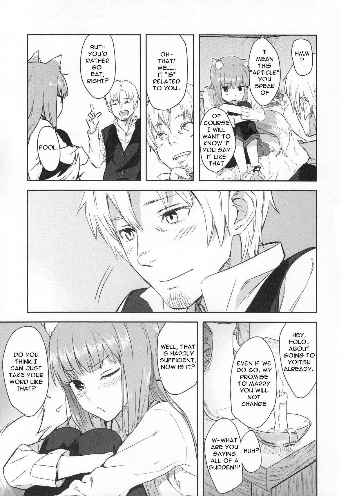 (C83) [アジサイデンデン (川上六角、小鳥遊レイ)] Harvest II (狼と香辛料) [英訳]