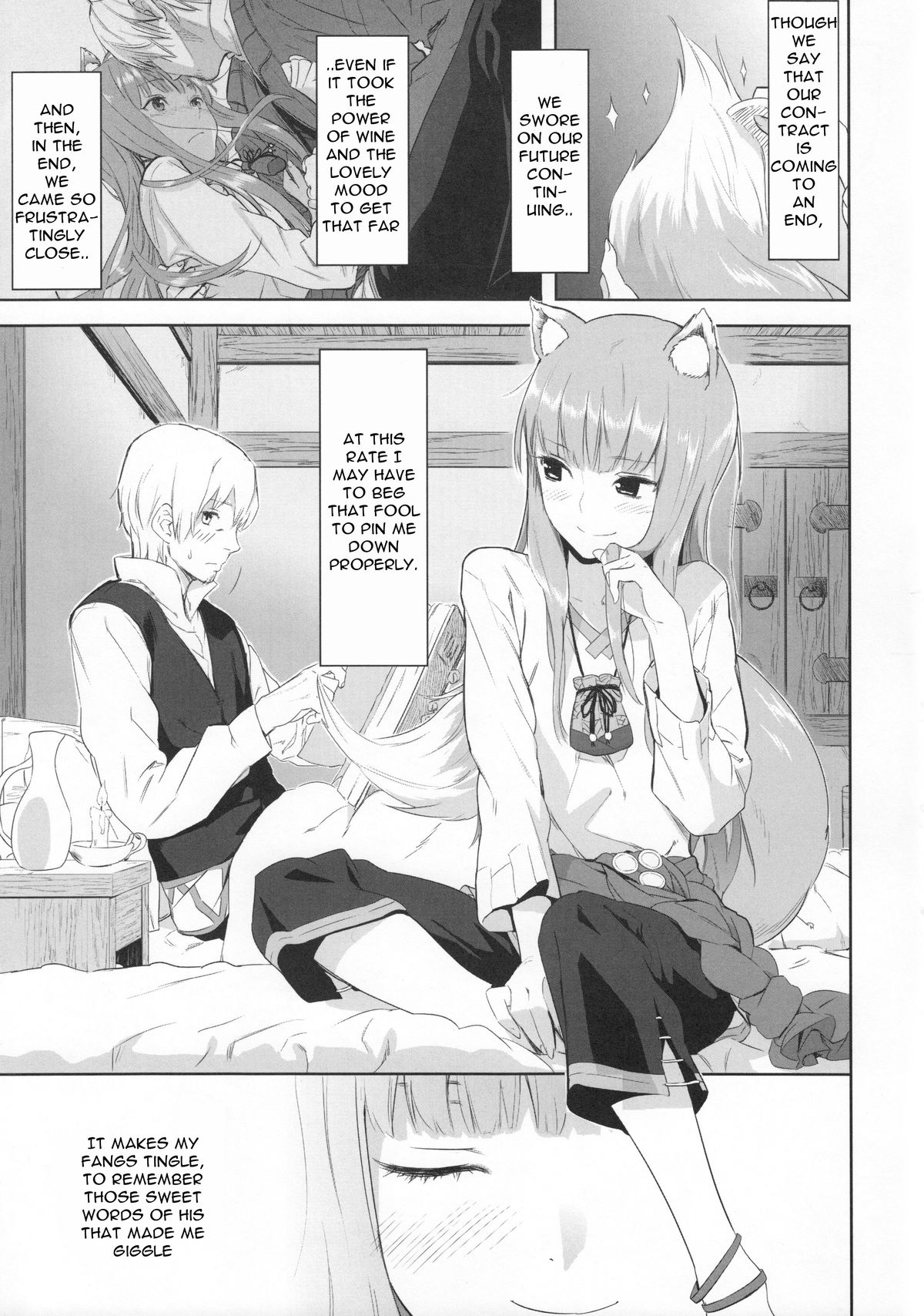 (C83) [アジサイデンデン (川上六角、小鳥遊レイ)] Harvest II (狼と香辛料) [英訳]