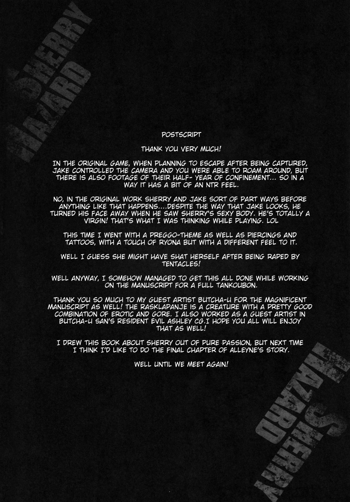 (C83) [ERECT TOUCH (エレクトさわる)] SHERRY HAZARD (BIOHAZARD6、氷菓、サムライスピリッツ) [英訳]