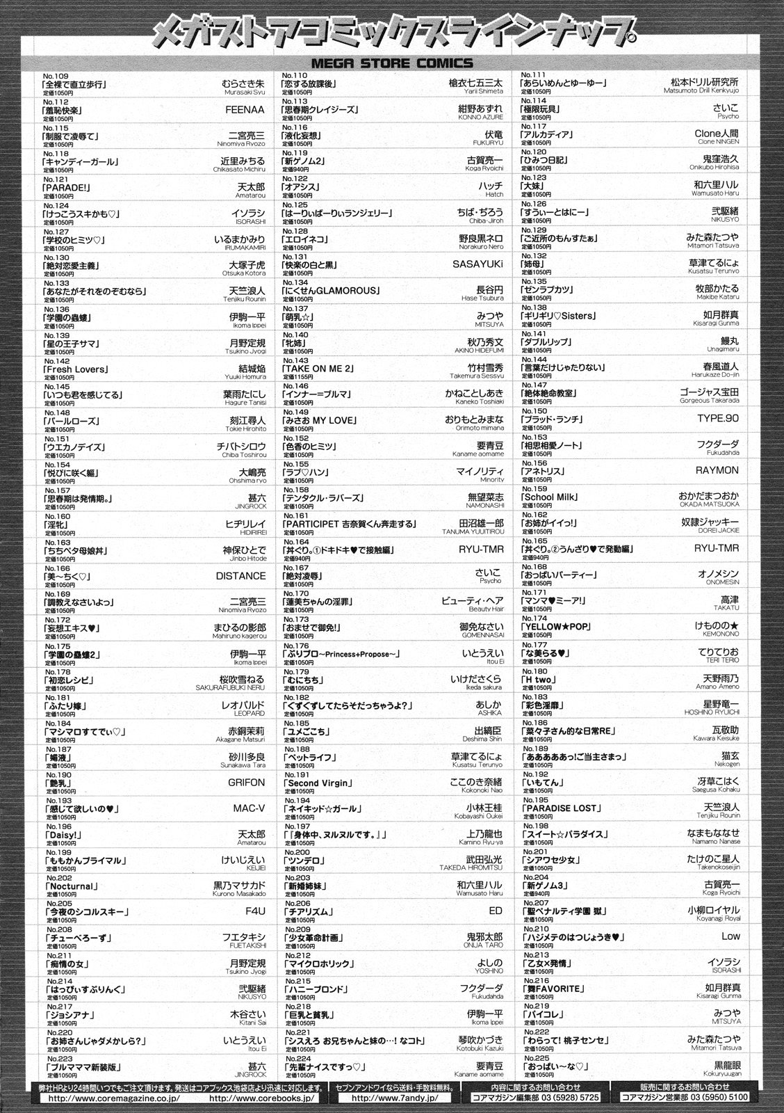 コミックメガストア 2011年12月号