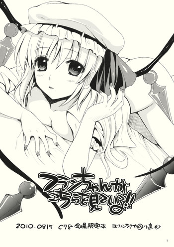 (C78) [ユリルラリカ (小島紗)] フランちゃんがこちらを見ている!! (東方Project)