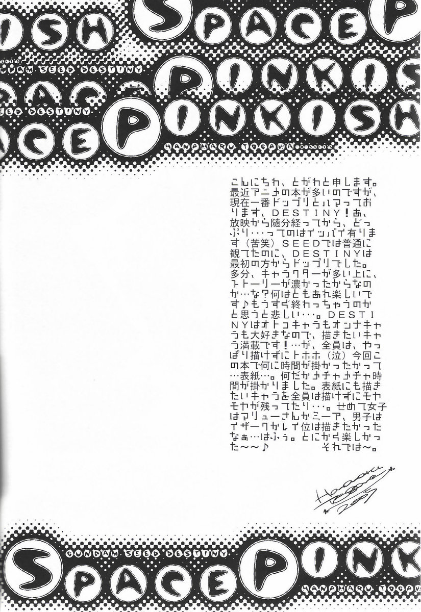 (C68) [C.Bjim (とがわはなまる)] SPACE PINKISH (機動戦士ガンダムSEED DESTINY)