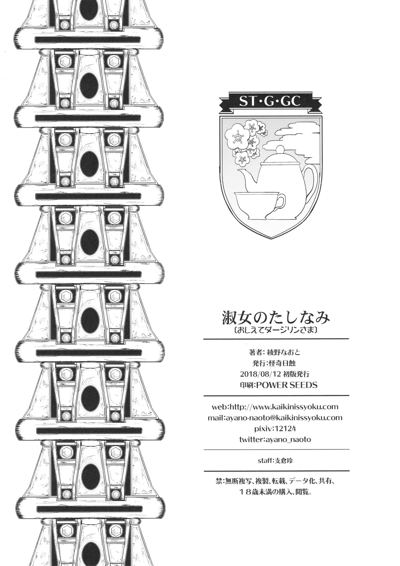 (C94) [怪奇日蝕 (綾野なおと)] 淑女のたしなみ (ガールズ&パンツァー)