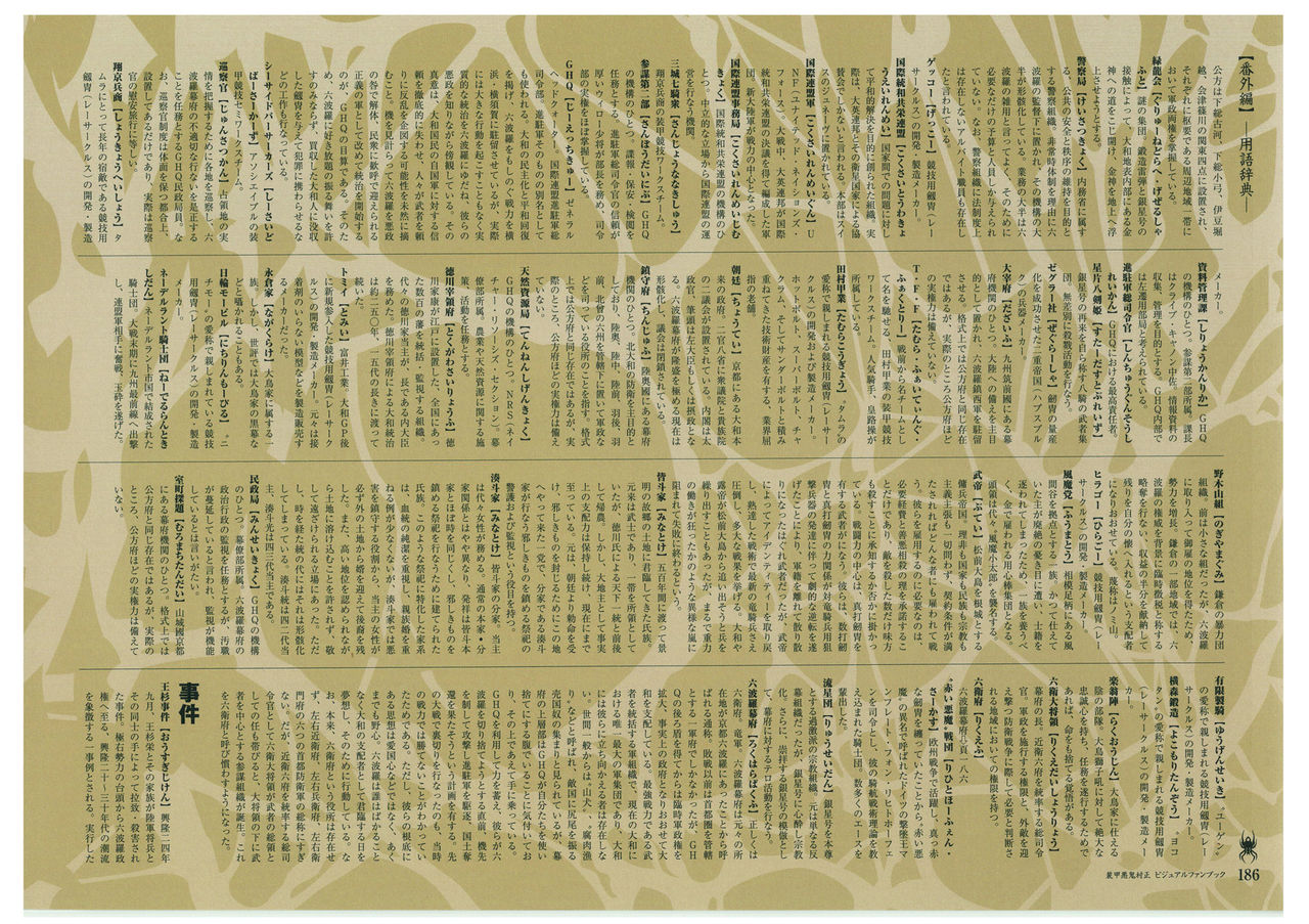 装甲悪鬼村正 ビジュアルファンブック TECH GIAN STYLE