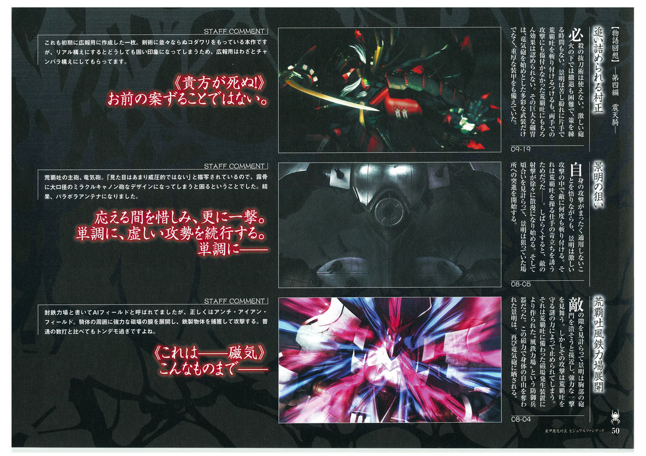 装甲悪鬼村正 ビジュアルファンブック TECH GIAN STYLE