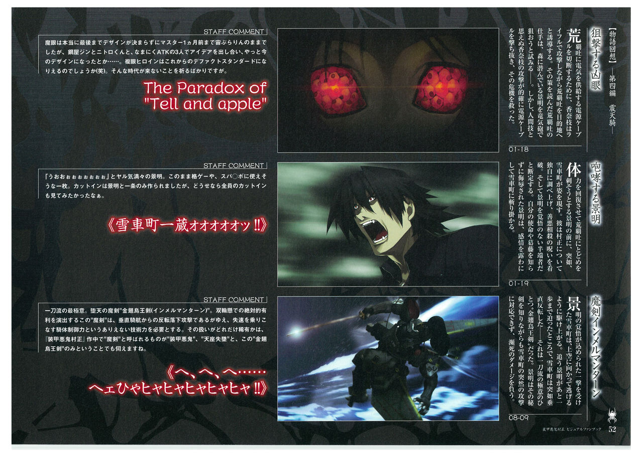 装甲悪鬼村正 ビジュアルファンブック TECH GIAN STYLE