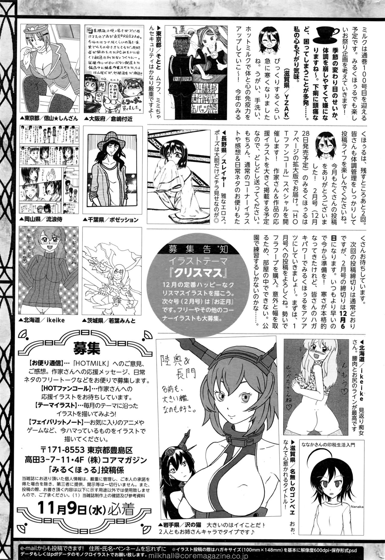 コミックホットミルク 2016年12月号