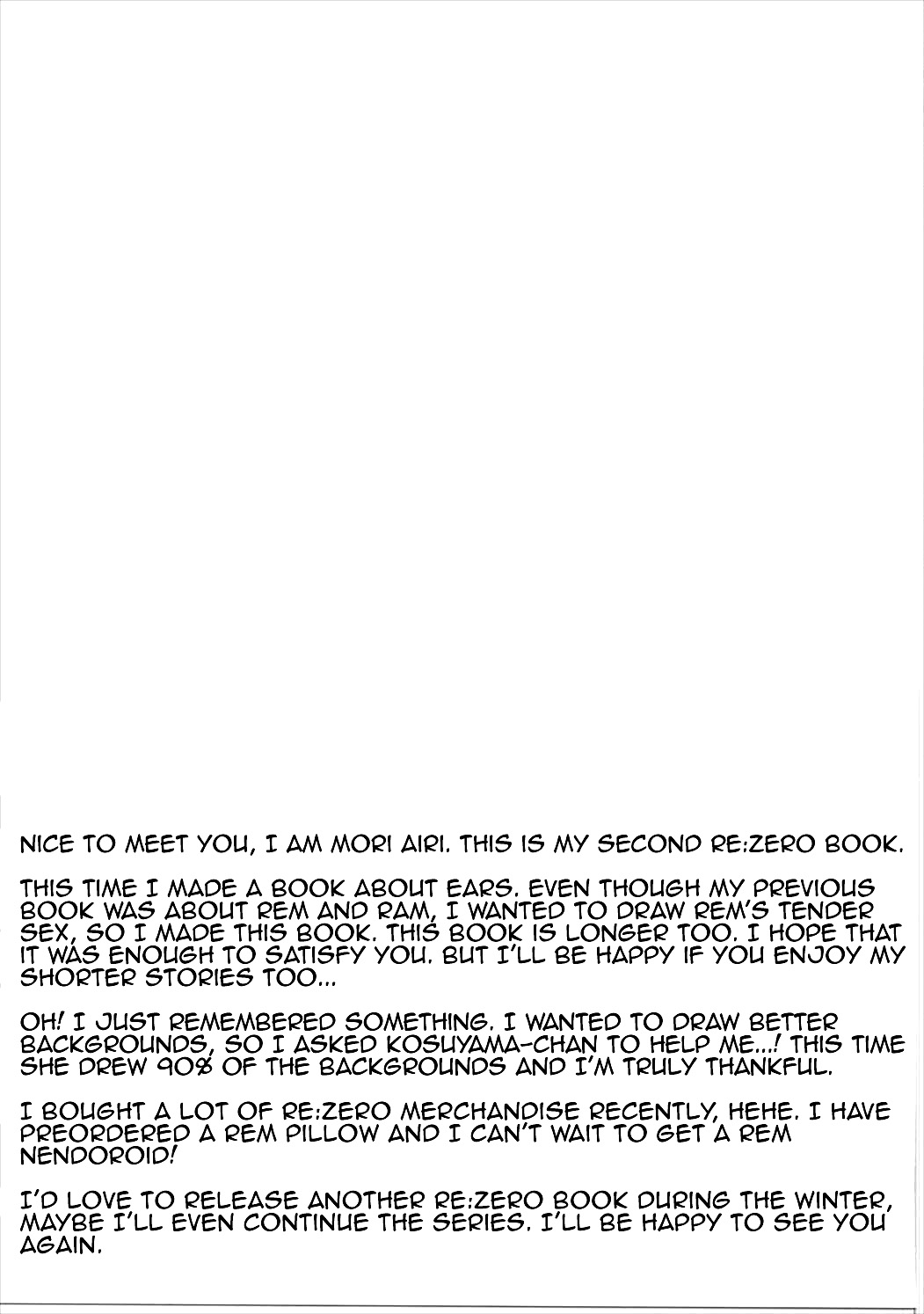 (みみけっと35) [moriQ (森あいり)] レムにゃんは発情期 (Re:ゼロから始める異世界生活) [英訳]