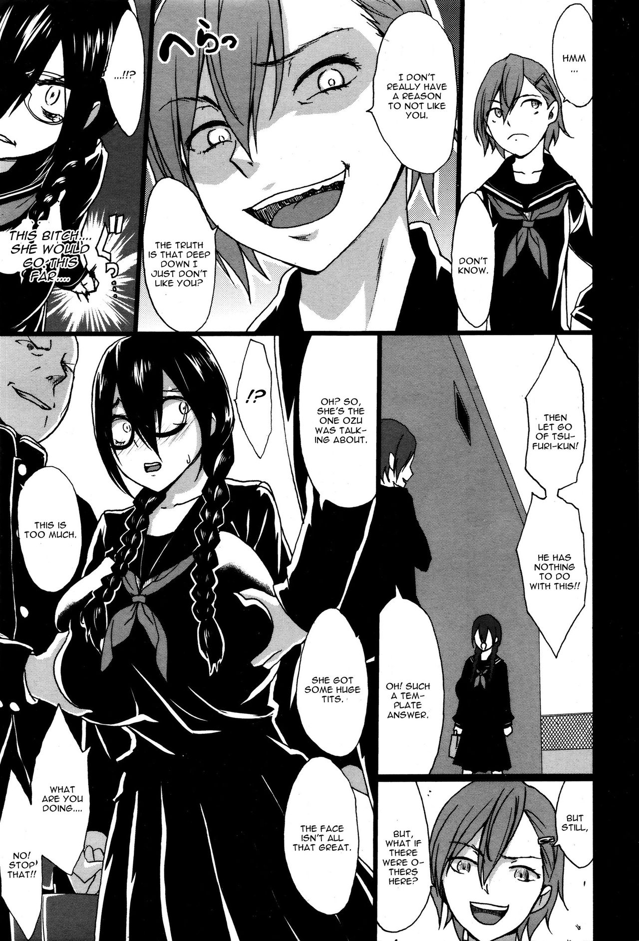 [Kloah] 黒の陰乳 第4話 (ANGEL 倶楽部 2016年2月号) [英訳]