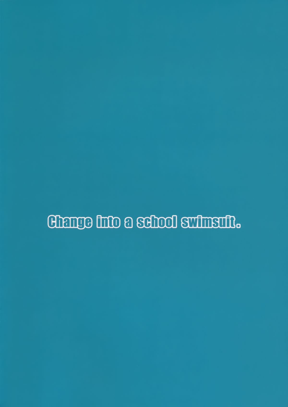 (C89) [ケケモツ (けけもつ)] Change into a school swimsuit. (艦隊これくしょん -艦これ-)