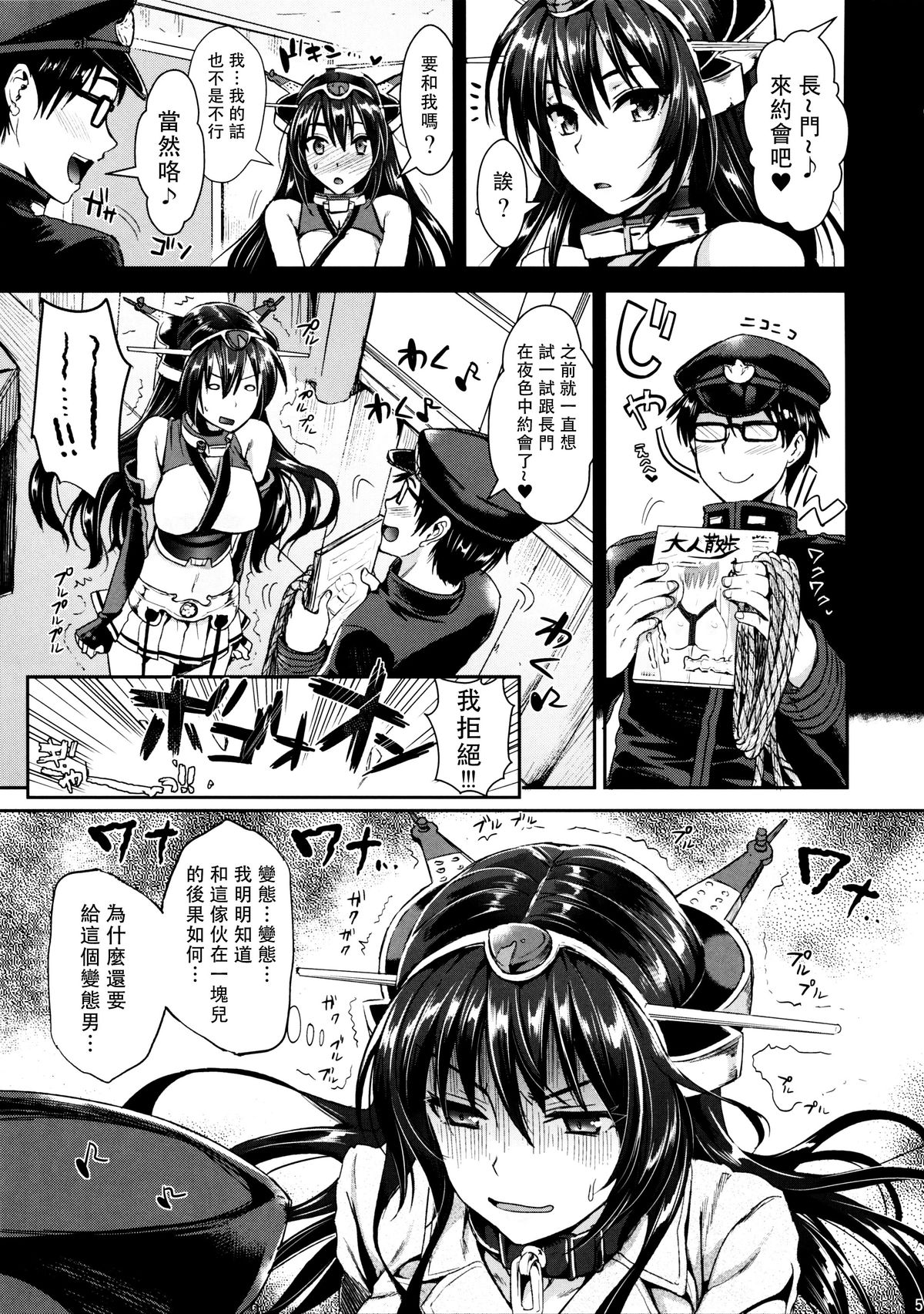 (C87) [ユリルラリカ (小島紗, Lazu)] 戦艦長門と変態提督(其ノ弐) (艦隊これくしょん -艦これ-) [中国翻訳]