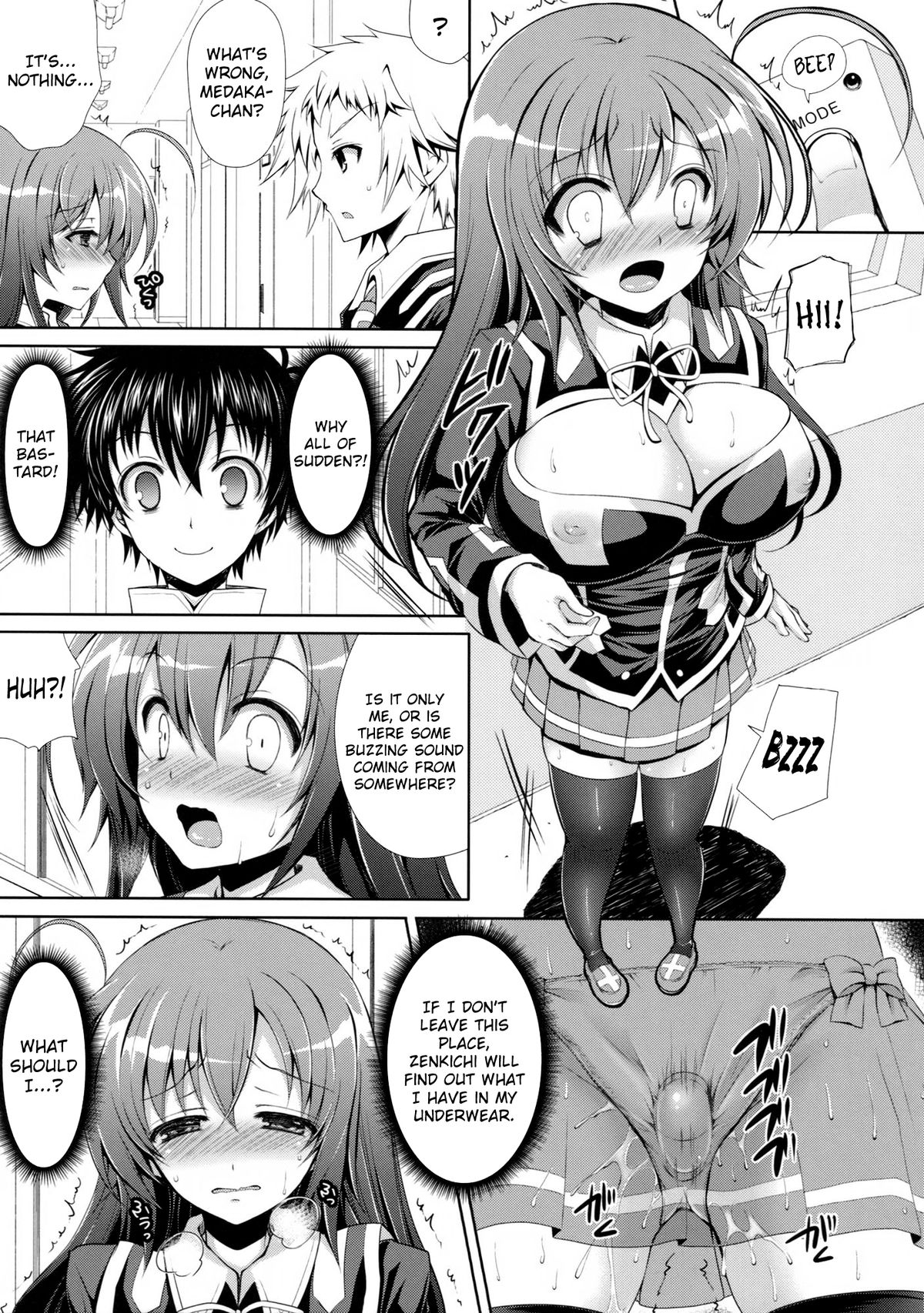 (COMIC1☆7) [Sugar＊Berry＊Syrup (クロエ)] めだかちゃん搾乳5～球磨川君にローターでいじられちゃう本～ (めだかボックス) [英訳]