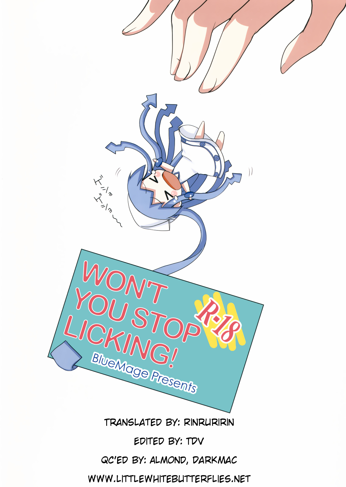 (サンクリ51) [BlueMage (あおいまなぶ)] ぺろぺろするのをやめなイカ！ (侵略!イカ娘) [英訳]