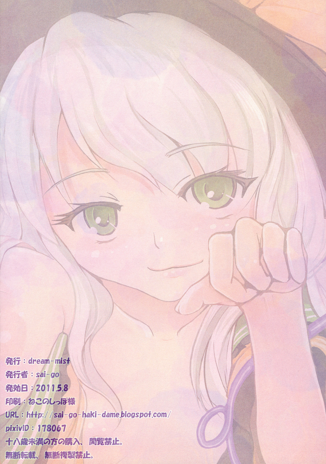 (例大祭8) [dream-mist (sai-go)] 新しいものが何もないのもアレなので無意識に描いてたらこいしちゃんのぺらっぺらな本になったよ。 (東方Project)