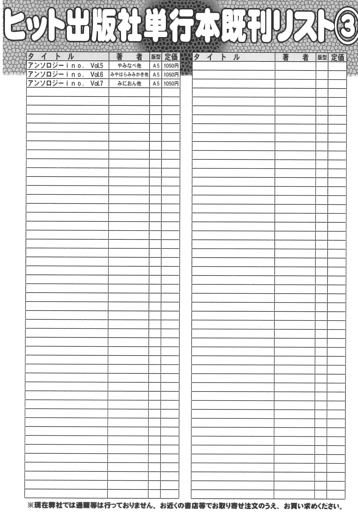 [アンソロジー] Comic ino. 07