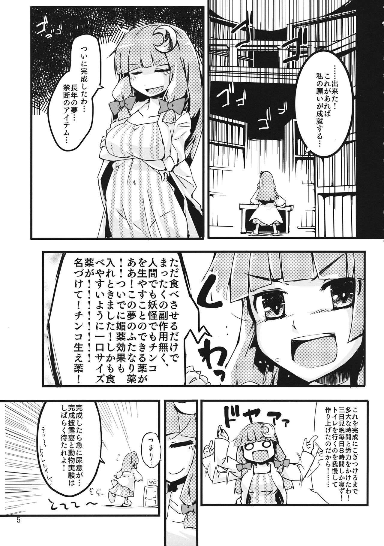 (例大祭12) [なまやけ。 (ハリー)] ちんこ生える本 (東方Project)