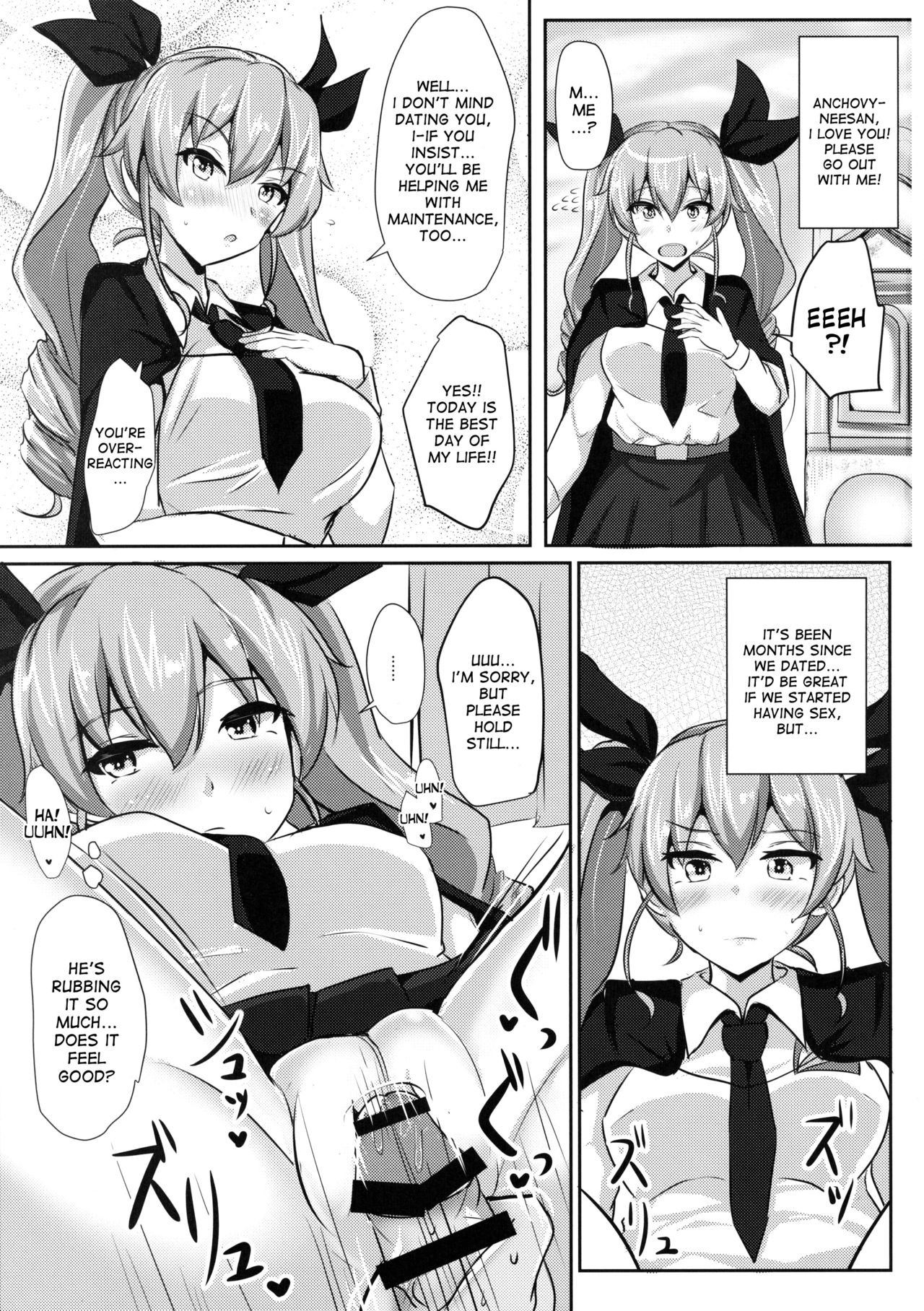 (C90) [白銀木犀 (ぽし)] アンチョビ姉さんホワイトソース添え (ガールズ&パンツァー) [英訳]