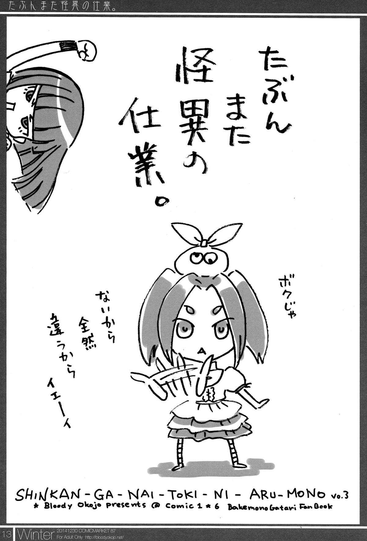 (C87) [Bloody Okojo (芥川まんぼう)] マトメチャイマシタ。【化】 (化物語)