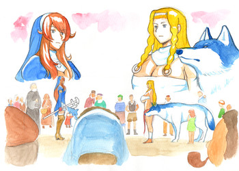 [pink-noise (みずいろ めがね )] HOLY＆BEAST～聖女と狼～ (クイーンズブレイド)