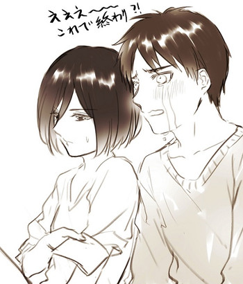 【R18】[ヤサイ]❀エレミカ現パロ漫画✿（進撃の巨人）