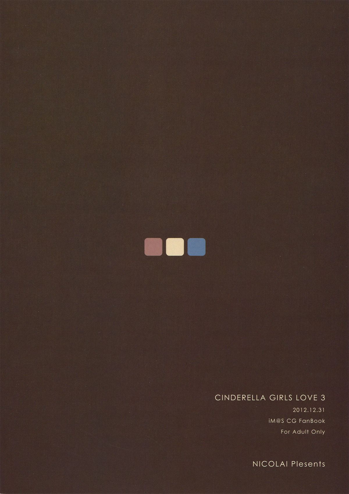 (C83) [NICOLAI (オリコ)] Cinderella Girls Love 3 (アイドルマスター シンデレラガールズ) [英訳]