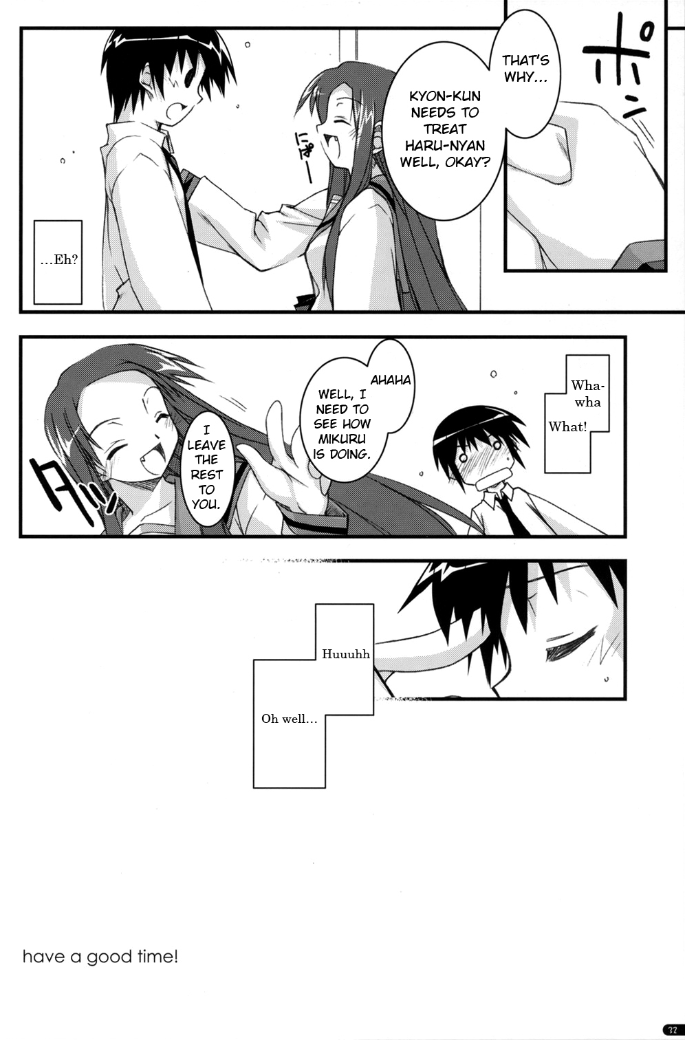 (C70) [行脚堂 (しけー)] feeling happy (涼宮ハルヒの憂鬱) [英訳]