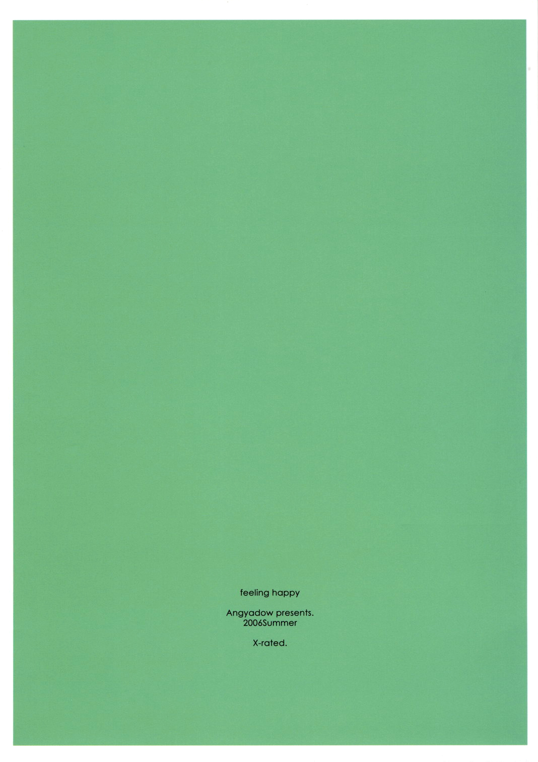 (C70) [行脚堂 (しけー)] feeling happy (涼宮ハルヒの憂鬱) [英訳]