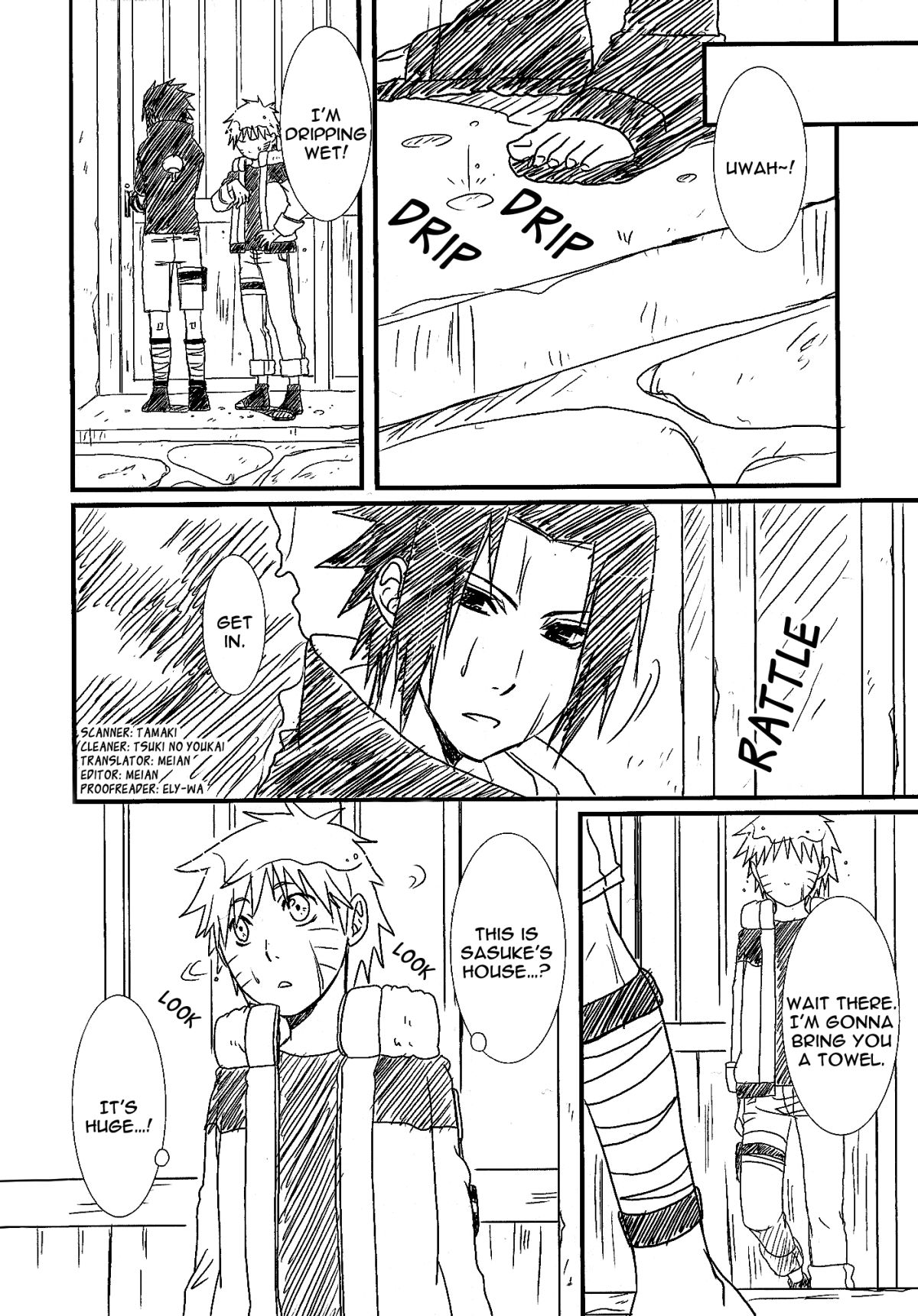 （Bプラス）雨の日（ナルト）[英語]