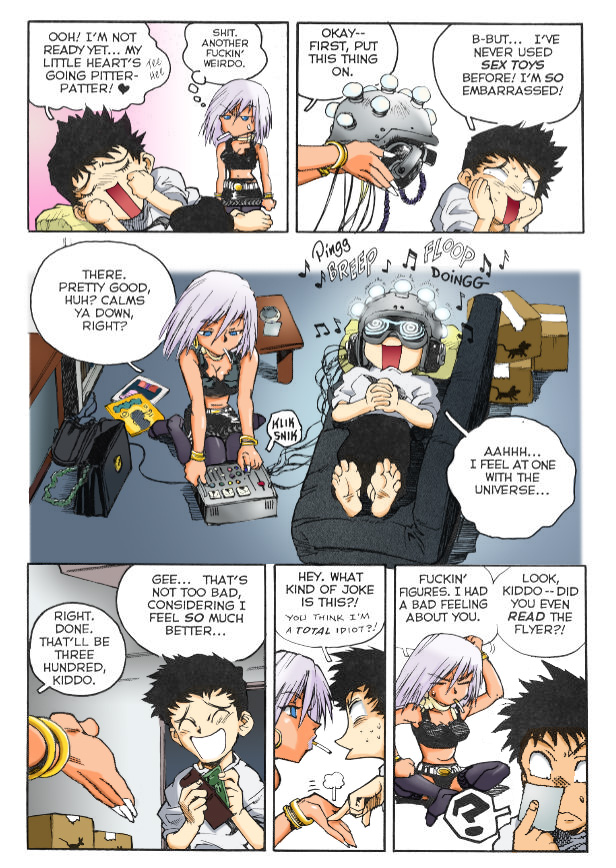 【いすと女】スラッと女1【英語】【カラー】