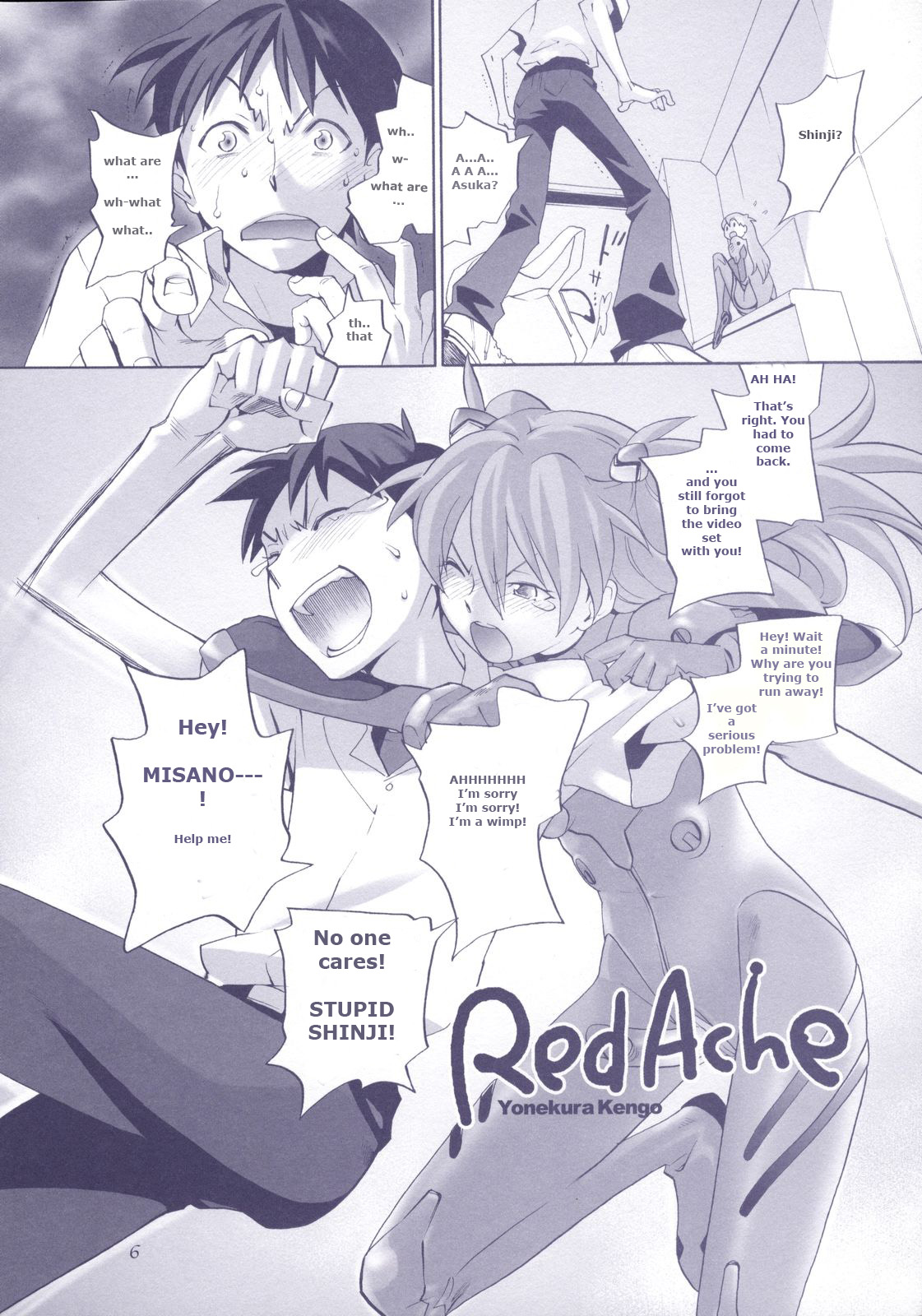 (C70) [狂犬ダイナーズ (米倉けんご)] Red Ache (新世紀エヴァンゲリオン) [英訳]