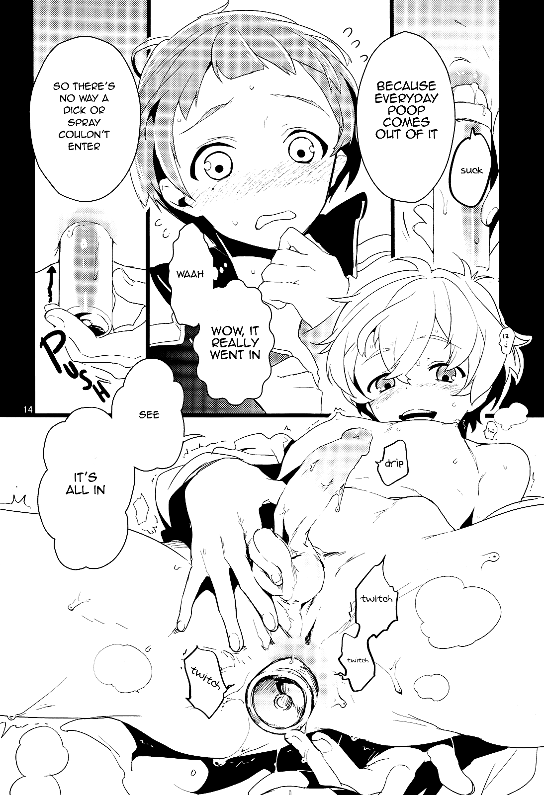 (C86) [MERYx3 (ぬめり)] 渚くんと似鳥くんを無理矢理絡ませた本 (Free!) [英訳] [無修正]