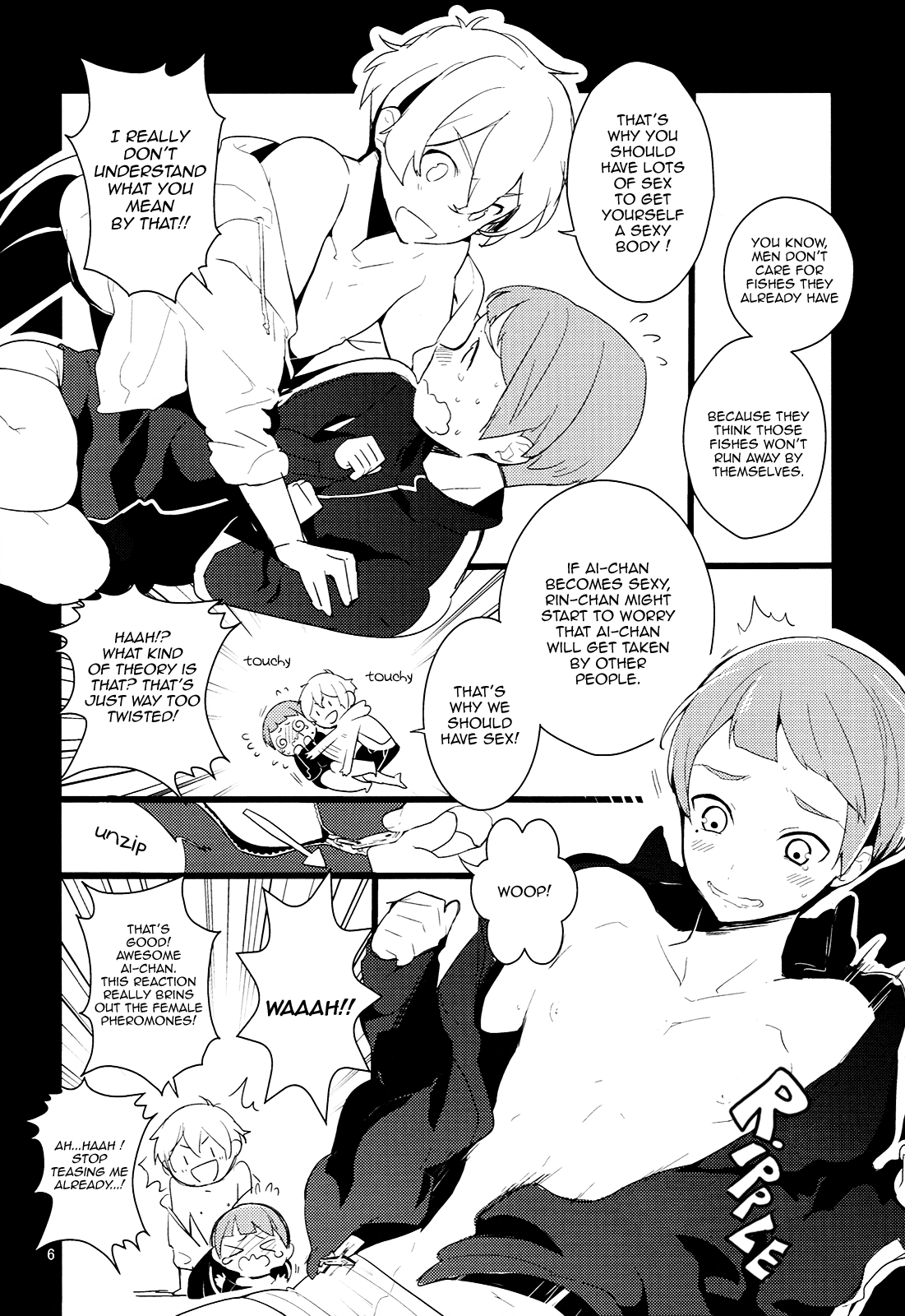 (C86) [MERYx3 (ぬめり)] 渚くんと似鳥くんを無理矢理絡ませた本 (Free!) [英訳] [無修正]