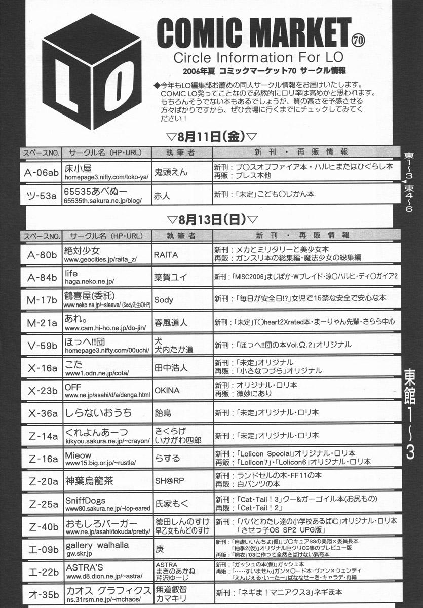 COMIC LO 2006年9月号 Vol.30