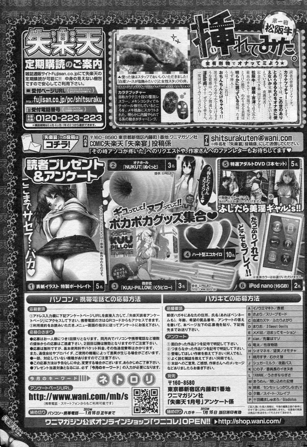 (成年コミック) [雑誌] COMIC 失楽天 2013年1月号