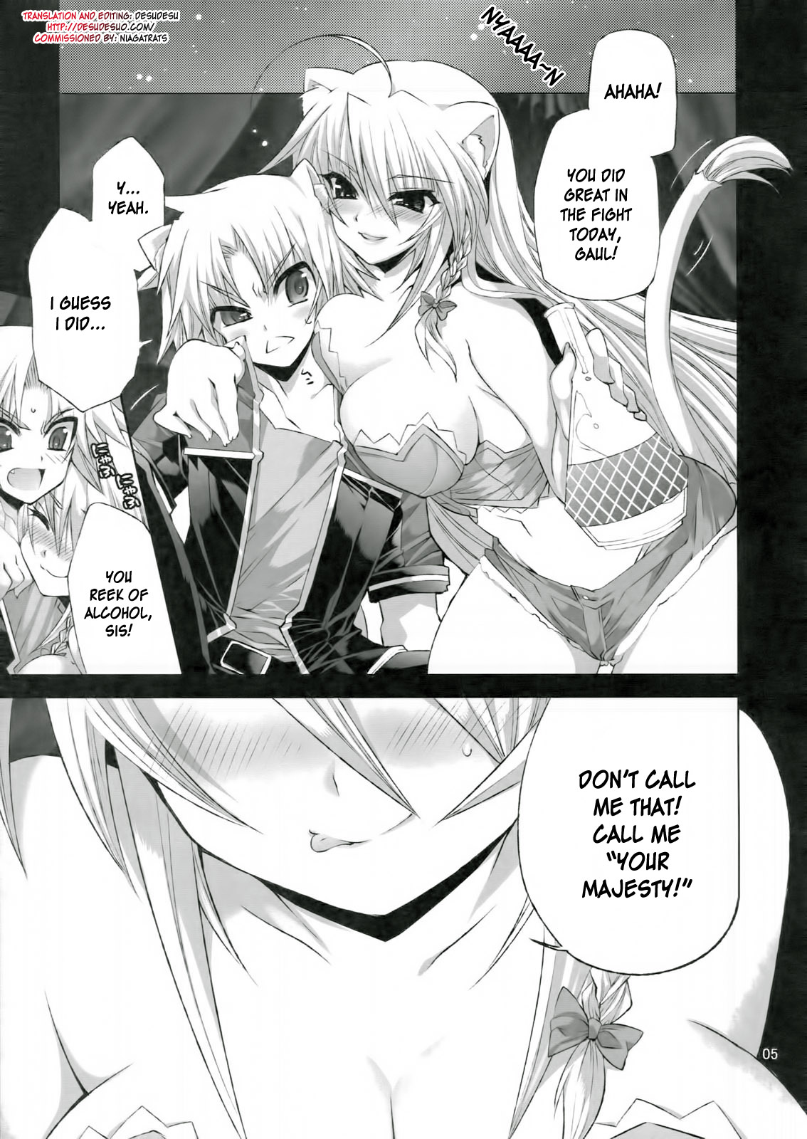 (COMIC1☆5) [FANTASY WIND (水無月サトシ, しなのゆら)] キャットデイズ (DOG DAYS) [英訳]