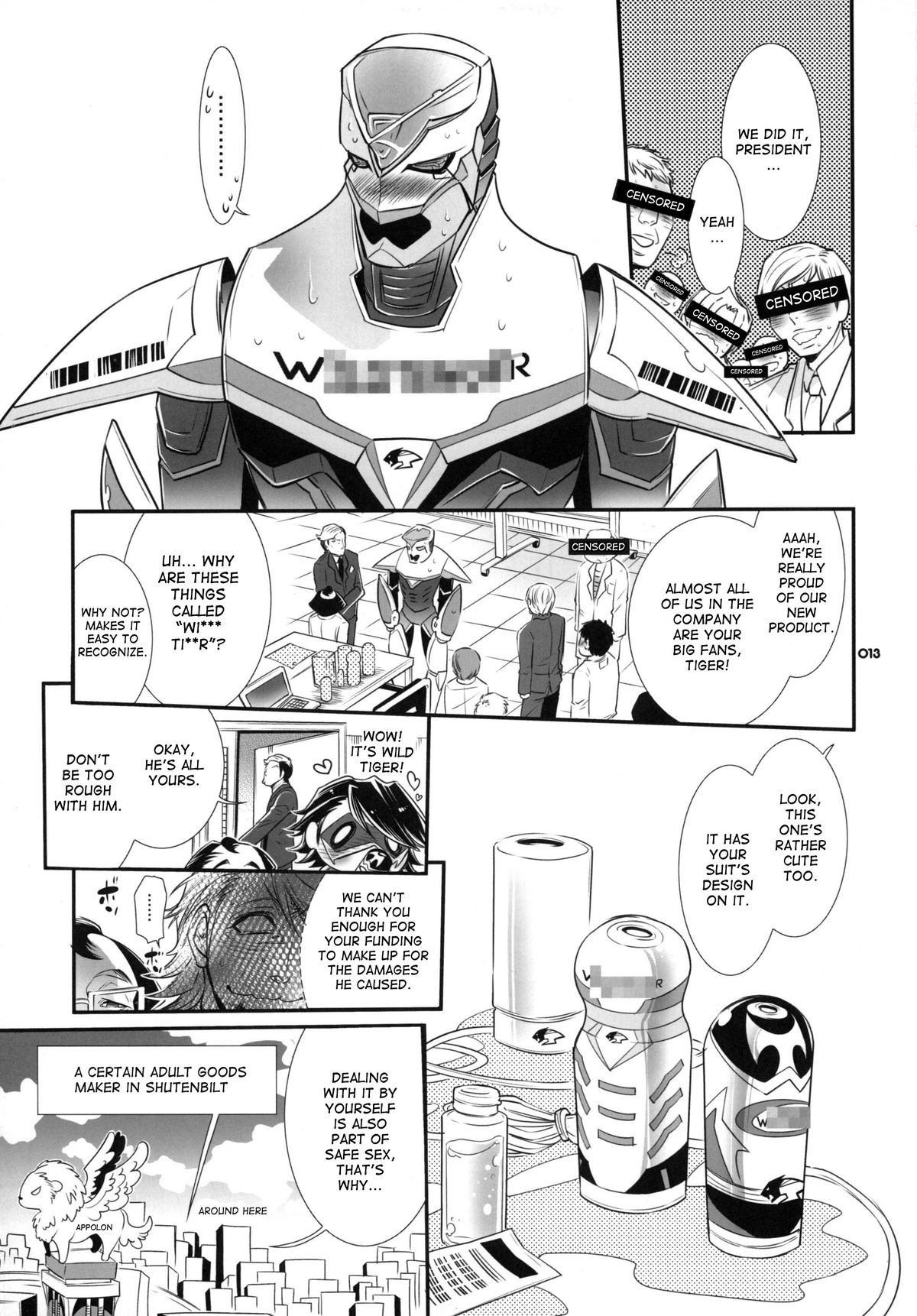 (GONEXT!4) [Sadistic Mary (服部ミツカ)] もしもおじさんのスポンサーが期間限定でとあるオ○ホメーカーになったとしたら? (TIGER & BUNNY) [英訳]