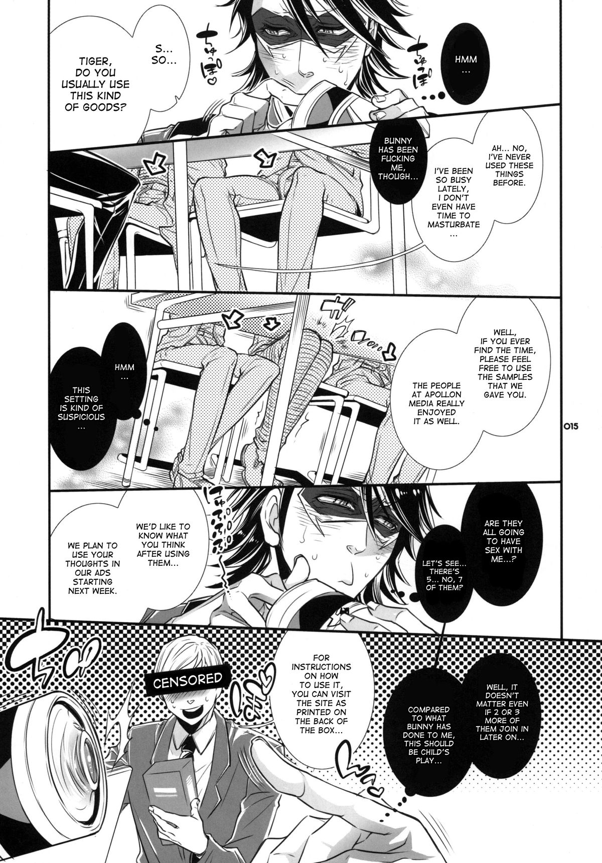 (GONEXT!4) [Sadistic Mary (服部ミツカ)] もしもおじさんのスポンサーが期間限定でとあるオ○ホメーカーになったとしたら? (TIGER & BUNNY) [英訳]