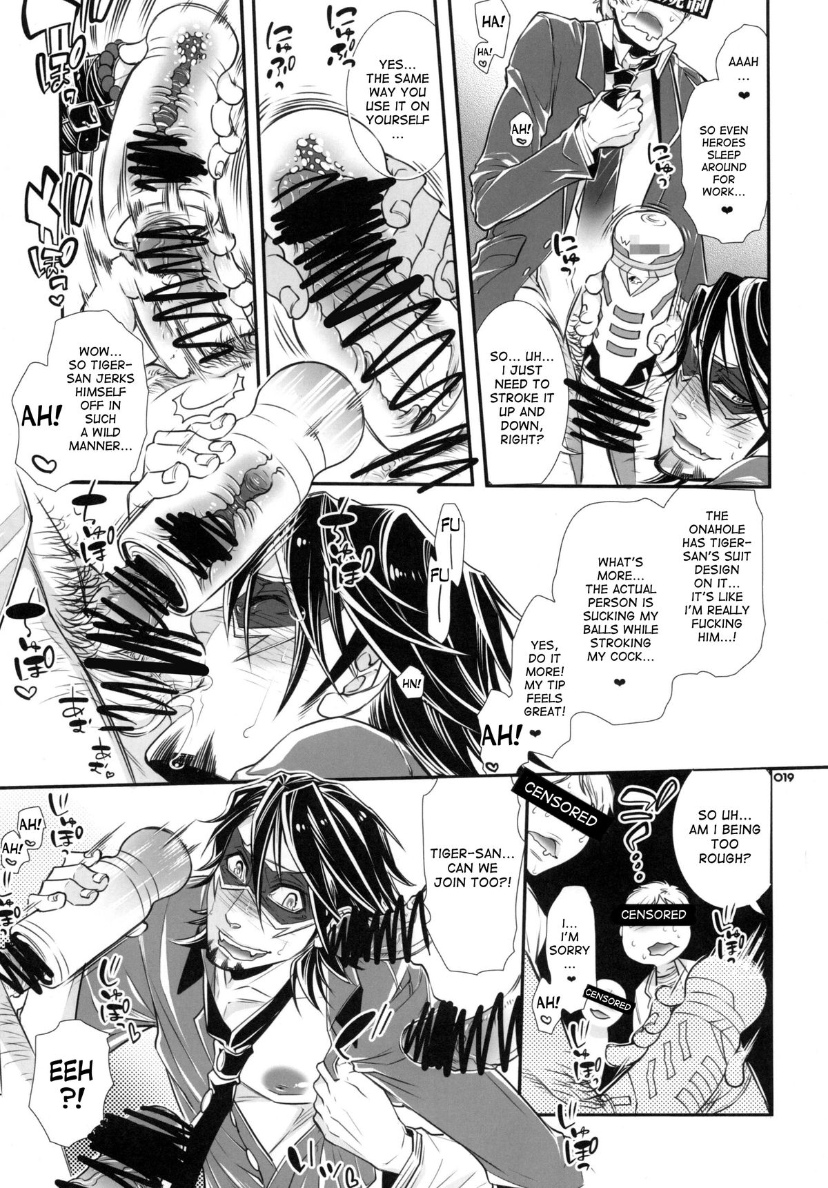 (GONEXT!4) [Sadistic Mary (服部ミツカ)] もしもおじさんのスポンサーが期間限定でとあるオ○ホメーカーになったとしたら? (TIGER & BUNNY) [英訳]