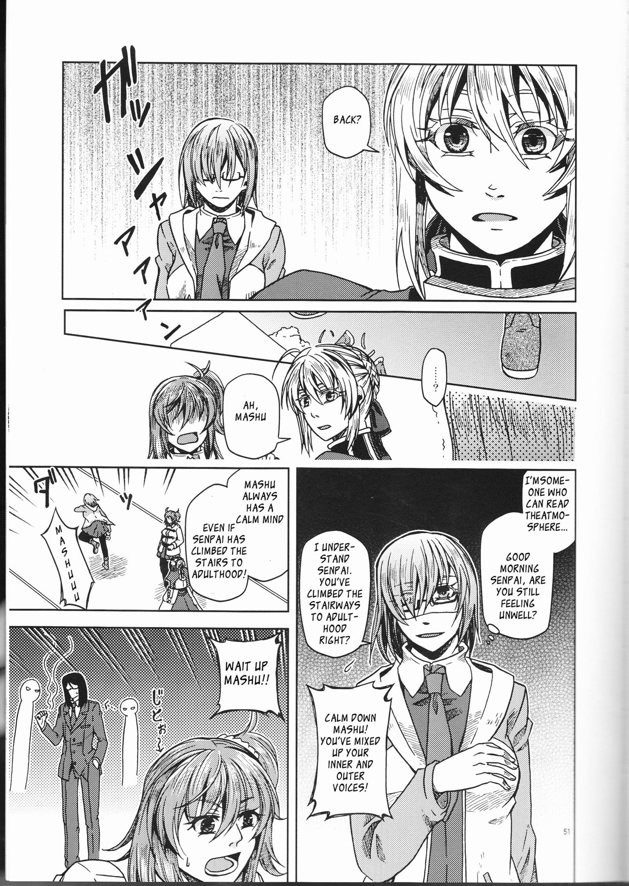 (Go! My Master ver.Girl) [もろはね。 (縦縞。)] Under Line (Fate/Grand Order) [英訳]