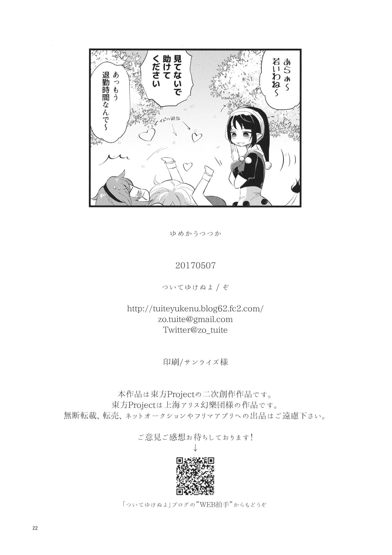 (例大祭14) [ついてゆけぬよ (ぞ)] ゆめかうつつか (東方Project)