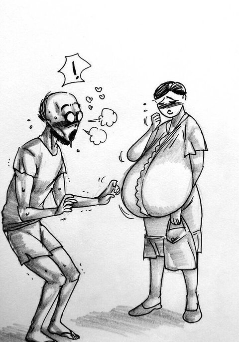 アート：鬼塚川島-ハウスメイドナンシーとノートン氏